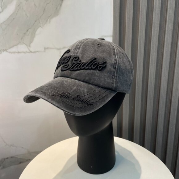 Acne Studio Women's Gray Baseball Cap - Picture 1 of 5